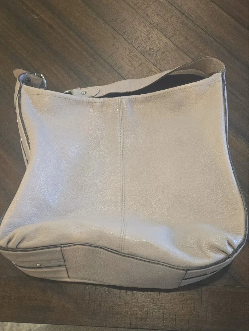 COACH Leather Shoulder Hobo Bag - Taupe ~ $55